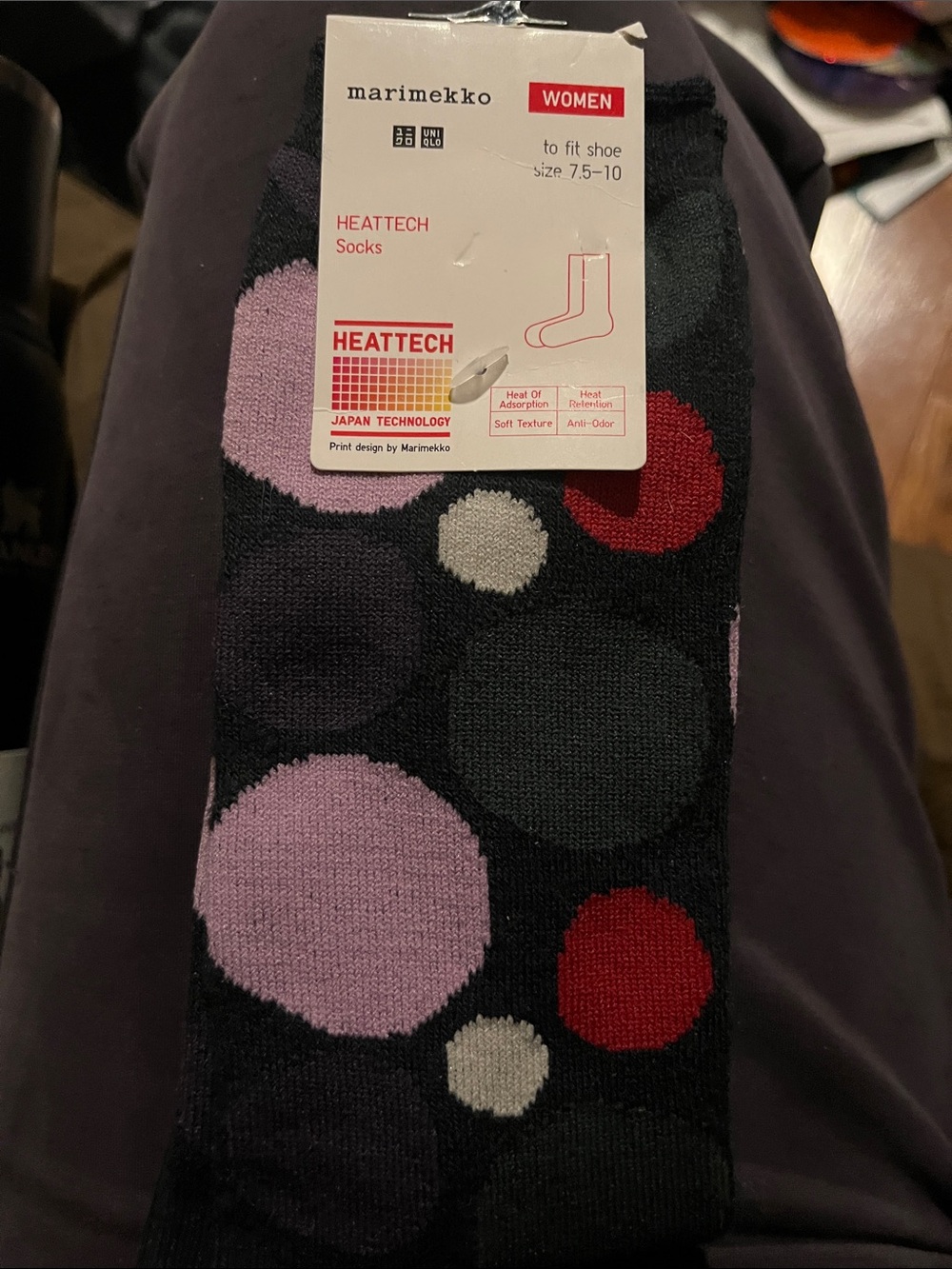 Marimekko Uniqlo heattech socks women